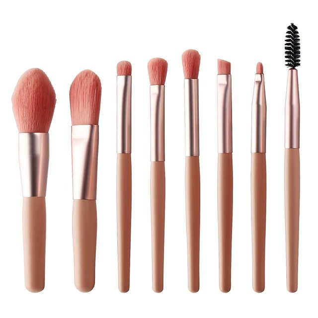 Juego de brochas de maquillaje YONGSHENG 8 piezas rosa