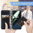 thumbnail image 7 of Allytech Flip Wallet Case for OnePlus 12R, Premium PU Leather Luxury Case with Kickstand & Card Slots, Magnetic Closure Inner Soft TPU Shockproof Protective Case for Women Men - Black, 7 of 7