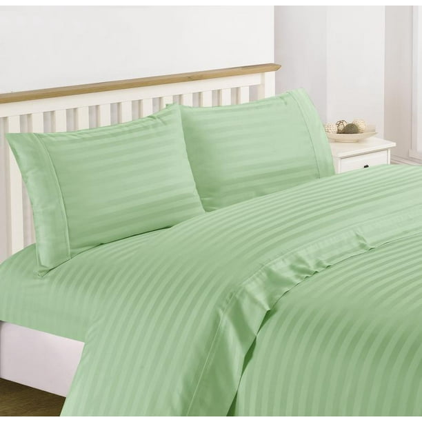 Home Collection 1200 Thread Count 100 Cotton Egyptian Quality Deep Pocket Stripe Sheet Set King Sage Com - 100 Cotton Sage Green Bedding Home Collection 1200 Thread Count 100 Cotton Egyptian Quality Deep Pocket Stripe Sheet Set King Sage Com - 100 Cotton Sage Green Bedding