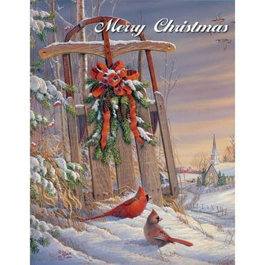 Lang Companies, Wintertime Cardinal Christmas Cards by Sam Timm