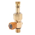 thumbnail image 3 of Conector de botella de inflador de CO2 hembra de 8 mm recubierto de oro, 5000 PSI, válvula de conmutación de latón de alta presión, 3 of 8