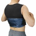 thumbnail image 6 of Lilvigor Men’s Premium Sweat Shaper Slimming Shapewear Workout Sauna Tank Top Vest Compression Heating Trapping Gymwear Black, 6 of 7