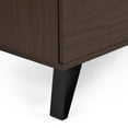 thumbnail image 5 of Demijen Modern Industrial 4 Drawer Wide Dresser, Walnut and Matte Black, 5 of 7