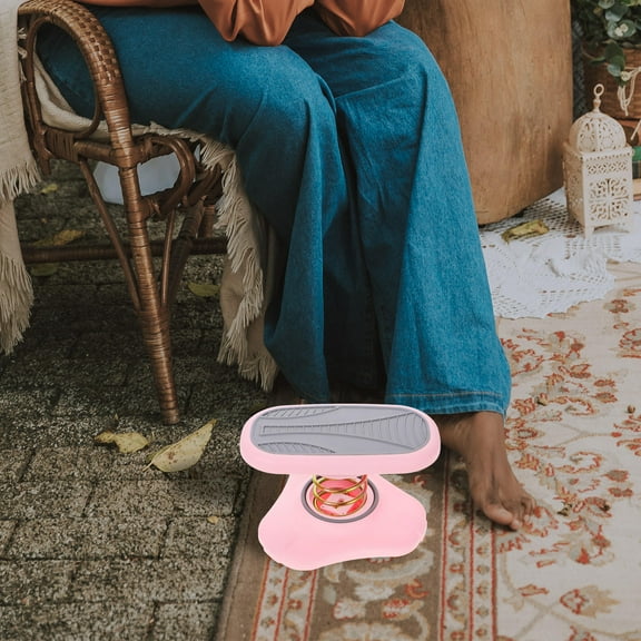 KAKOWELY 2Pcs Pink Foot Stool Under Desk for Comfortable Foot Support at Work