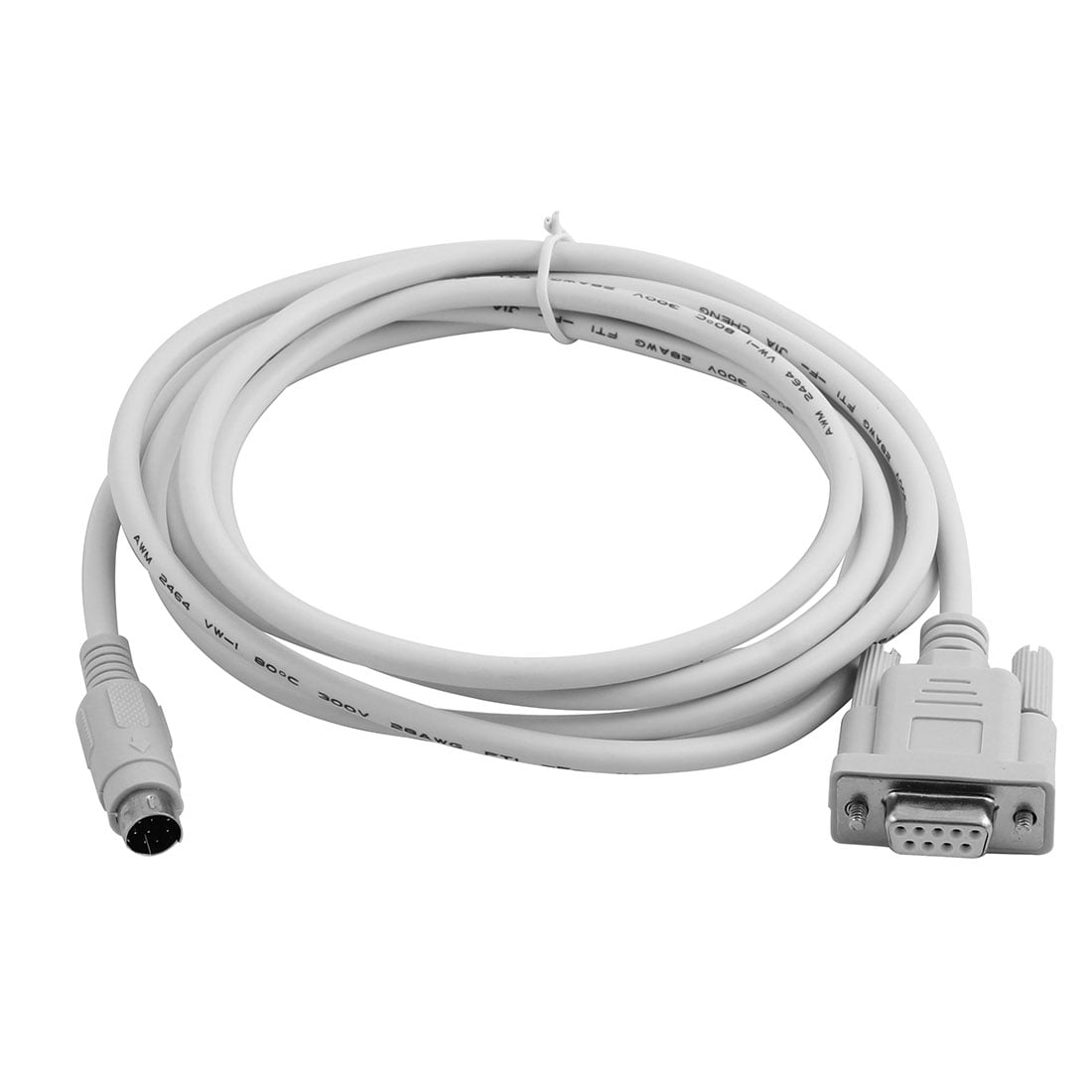 DB9P to 8P Mini Din RS232 Download Cable 3ft 