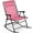 Pink, variant on YEXJ Outdoor Folding Rocking Chair, Zero Gravity Lounge Chair, Patio Rocker w/Headrest Pillow-Sage Green