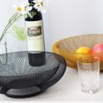 thumbnail image 4 of Cesta de frutas de malla de alambre de hierro creativa de doble capa, cesta de almacenamiento moderna para bocadillos y dulces, plato de frutas secas, plato de frutas para el hogar, 4 of 5