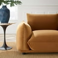 thumbnail image 7 of Armchair Accent Chair, Velvet, Brown, Modern Contemporary Urban Design, Living Lounge Room Hotel Lobby Hospitality, 7 of 7