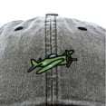 thumbnail image 2 of Dalix Military Plane Embroidered Cap Cotton Baseball Hat Airplane Jet Men in Washed Black, 2 of 5