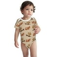 thumbnail image 3 of Daiia Cartoon Squirrel Printed Unisex-Baby Short Sleeve Onesies Bodysuits Baby Climbing Clothes Soft and Comfortable Romper with Expandable Shoulder Design-6 Months, 3 of 8