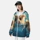 thumbnail image 3 of Fotbe Cute Swimming Guinea Pig Chaqueta con Protección Solar UPF 50+ para Hombre y Mujer, Camisa con Capucha y Bolsillos-Small, 3 of 7