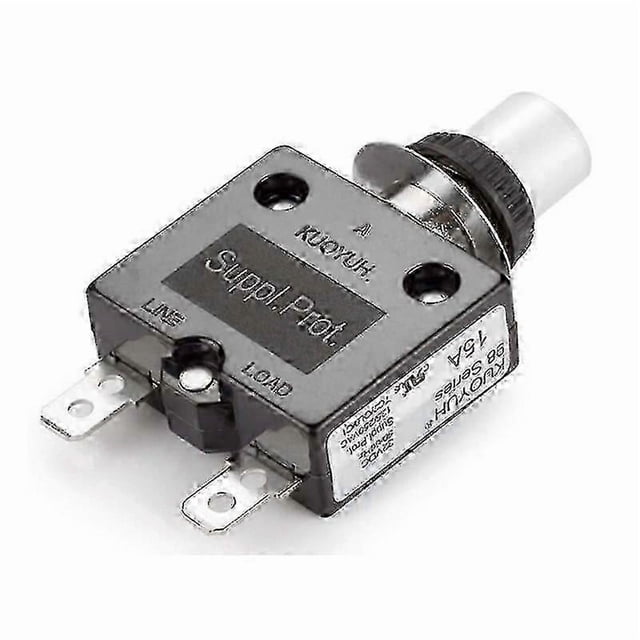 Kuoyuh 98 Series 15a Manual Reset Thermal Overload Protector Switch 3a-50a Straight Pin Screw Pin Mini Circuit Breaker
