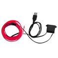 thumbnail image 3 of Riwesomey Iluminación interior del coche Tira de LED Decoración Guirnalda Línea de tubo de cuerda de alambre Luz de neón flexible con unidad de Automoción decorativa y accesorios Rosado rojo Riwesomey VI000919-05B, 3 of 6