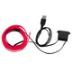 thumbnail image 1 of Speravity Tira de LED 3M, luz de neón Flexible, cable EL, línea de tubo de cuerda ambiental con controlador para fiesta de disfraces, decoración de Automoción decorativa y accesorios Rosado rojo Speravity VI000919-05B, 1 of 6