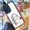 thumbnail image 2 of Único y llamativo: divertida funda plateada de doble capa esmerilada con estampado gráfico para iPhone 15 Pro Max 14 13 12 Pro 11, 2 of 4