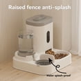 thumbnail image 4 of Mangeoire et Arroseur Intelligent Gris avec Capacité Alimentaire de 2300ML & Réservoir d'Eau de 1000ML - Système de Purification Automatique de l'Eau, Conception Anti-Obstruction pour Aliments Secs/gelés, Acier Inoxydable Détachable, 4 of 5