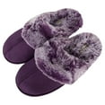thumbnail image 5 of Jessica Simpson Comfy Faux Fur Womens House Slipper Scuff Memory Foam Slip On Anti-Skid Sole, 5 of 9