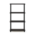 thumbnail image 4 of Estante expositor Furinno Turn-N-Tube de 4 niveles, color café espresso, negro, 4 of 7