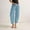 Blue, variant on Hauaitttt Womens Linen Wide Leg Pants Casual Loose Elastic Waisted Ankle Trousers Barrel Beach Pant Summer Slacks with Pockets Womens Casual Pants Size 14 Stretchy Pants for Women Casual plus Size