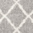 thumbnail image 4 of Parma Lyssa Geometric Shag Runner by Chateau Lyon, Grey/Cream, 2'3" x 8', 4 of 4