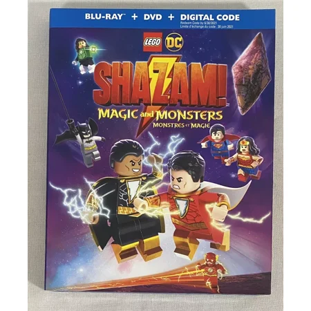 LEGO DC Shazam: Magic and Monsters (Blu-ray+DVD+Slipcover) NEW