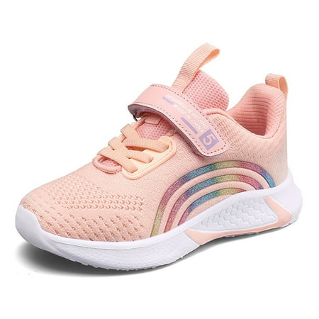 

MIASHUI Boys Girls Sneakers Comfortable Running Walking Mesh Casual Shoes for Toddler Pink 11-11.5 Years