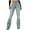 Blue, variant on Slim Fit Stretch Jeans for Women High Waisted Micro Flare Bell Bottom Jeans Daily Casual Denim Pants Petite Jeans for Women Boot Cut Jeans Woman
