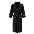 thumbnail image 5 of Men's Lightweight Kimono Robe, Soft Spa Shower Bathrobe with Belt, Hotel Lounge Robes for Men, 5 of 9