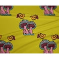 thumbnail image 4 of oneOone Polyester Lycra Fabric Bird & Mushroom Block Fabric Prints By Yard 56 Inch Wide, 4 of 4