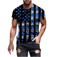 thumbnail image 2 of cllios Funny 4th of July Shirts for Men Patriotic Red White and Blue Graphic Tee Regular Fit Short Sleeve Workout Tops Independence Day Men's Gifts, 2 of 5