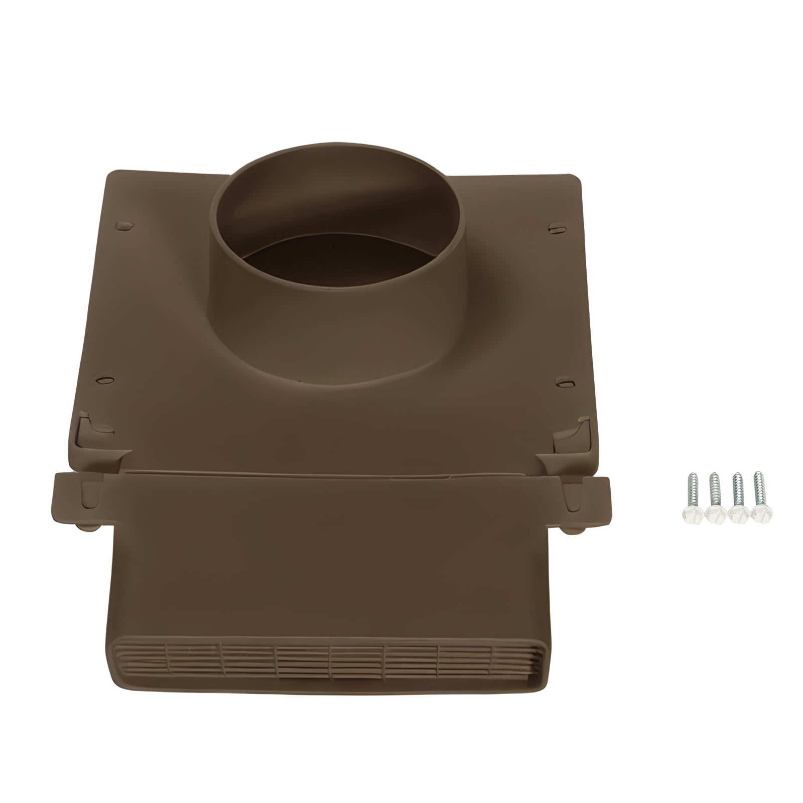 PreVent-It Bathroom Soffit Vent 4", Under Eave Exterior Vent, Screws Included, Brown, 4-Pack