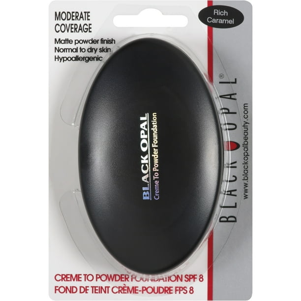Black Opal Creme to Powder Foundation, Rich Caramel, SPF 8, 0.32 Fl. Oz