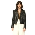 thumbnail image 1 of ANDREW MARC Women's Hastings Moto Leather Jacket, 1 of 3