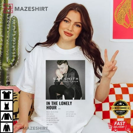 Unisex Short Sleeves Tee Limited Sam Smith, In The Lonely Hour T-Shirt for Men and Women, up to Size 4XL