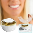 thumbnail image 3 of Clear Orthodontic Retainer Storage Box | Portable Denture Case for Invisible Braces | 9.5 x 9.5 x 6.9cm ABS Plastic Container | Holds Teeth Aligners & Retainers | Compact & Discreet Design, 3 of 5
