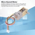 thumbnail image 3 of Motor De Reducción De Velocidad, Artesanía Fina Tamaño Pequeño Mini Motor De Caja De Engranajes De Larga Duración Amplia Aplicación Resistencia A Altas Temperaturas DC5V Para, 3 of 7