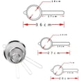 thumbnail image 5 of 3 Sizes High Quality Stainless Steel Fine Mesh Colander Set 8/14.3/20cm, for Kitchen Flour Quinoa Rice Pasta Powdered Sugar and More - Created with Reinforced Handle, 5 of 5