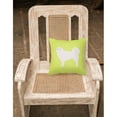 thumbnail image 4 of Carolines Treasures BB3827PW1818 Polish Tatra Sheepdog Checkerboard Green Fabric Decorative Pillow, 4 of 5