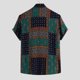 thumbnail image 4 of Camisas Para Hombre Verano Loose Tops Ruse Short Style Short Shirt Ethnic Casual Sleeve Buttons Mens Men's blusa (Green, 3XL), 4 of 7