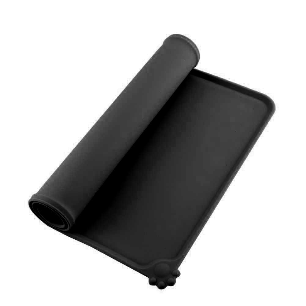 HURRISE Anti-skid Dog Feeding Mat Silicone Pet Dish Bowl ...