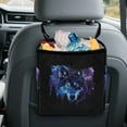 thumbnail image 5 of Xixirimido Wolf Forest Galaxy Print Car Trash Can Black for Back Seat Car Accessories for Men Leakproof Auto Garbage Cans Hanging Trash Bin for Car Water-Resistant, 5 of 8