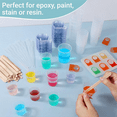 thumbnail image 4 of 90PCS Epoxy Mixing Cups Kit, 40PCS Graduated Cups Transparent Scale Cups with 50 Pack Wooden Stirring Sticks 100ML, 4 of 7