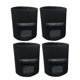 thumbnail image 1 of 4 bolsas de cultivo para plantas de 4 galones bolsas para cultivo de tela no tejida (negro) Afortunado Sencillez, 1 of 3