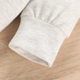 thumbnail image 5 of XYIJANI Baby Girl Pajamas 0-3 Months Newborn Infant Baby Boys Girls Cotton Print Football Autumn Long Sleeve Romper Bodysuit Clothes Baby Boy Clothing Set 12-18 Months (Gray,80), 5 of 6
