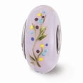 thumbnail image 3 of FB Jewels Ster.Silver Reflections Hand Painted TJ Bird Floral Fenton Glass Bead, 3 of 4