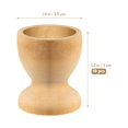 thumbnail image 6 of Arborister 10 Wooden Egg Cups DIY Painting Craft Kitchen Supplies, 6 of 10