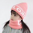 thumbnail image 5 of Dyfzdhu Winter Knitted Fleece Hood Scarf Coif Kid Knit Hat Warm Hats Pink, 5 of 9