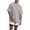 A-Grey1047, variant on Bibifish Mens T-Shirts Solid Color Loose Side Split Tee Tops Crew Neck Sporty Daily Tees