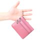 thumbnail image 2 of Women'S Genuine Leather Coin Purse Mini Pouch Change Wallet with Keychain,Pink, 2 of 5