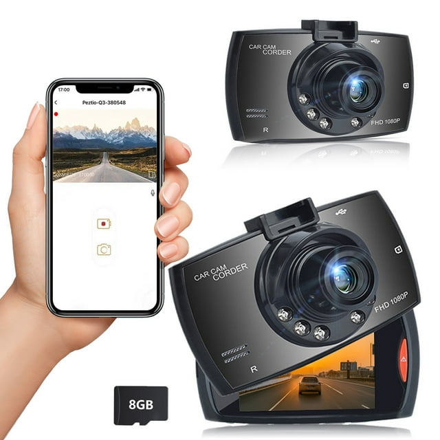 Dvkptbk Dash Camera for Cars Car Recorders 720P Car Dashboard Camera with Parking Monitor Loop Recording Motion Detection Car Accessories
